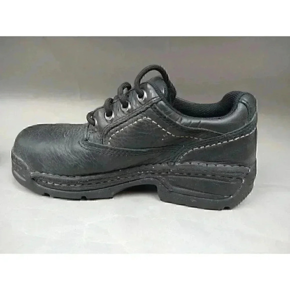Hytest Opanka Black Leather Steel Toe Safety Shoes Men’s Size 5 M - Picture 6 of 11